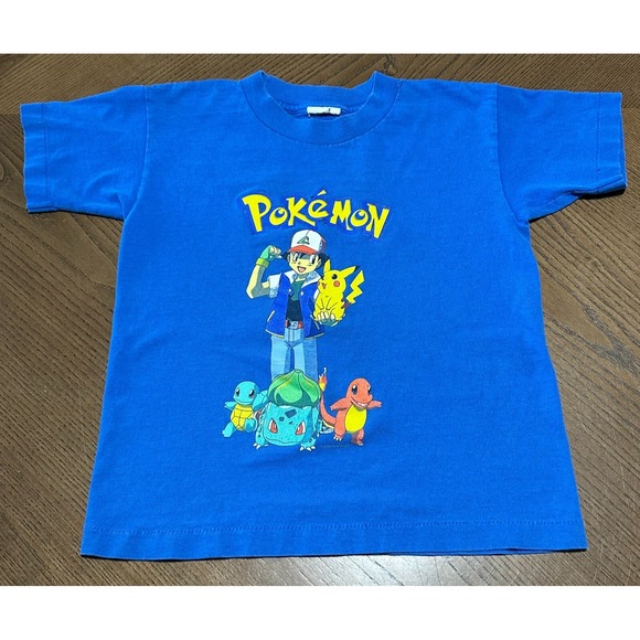 Vintage 1999 Youth Pokémon Gotta Catch Em All Youth T-Shirt Nintendo Ash Sz‎ M/L - Picture 1 of 12